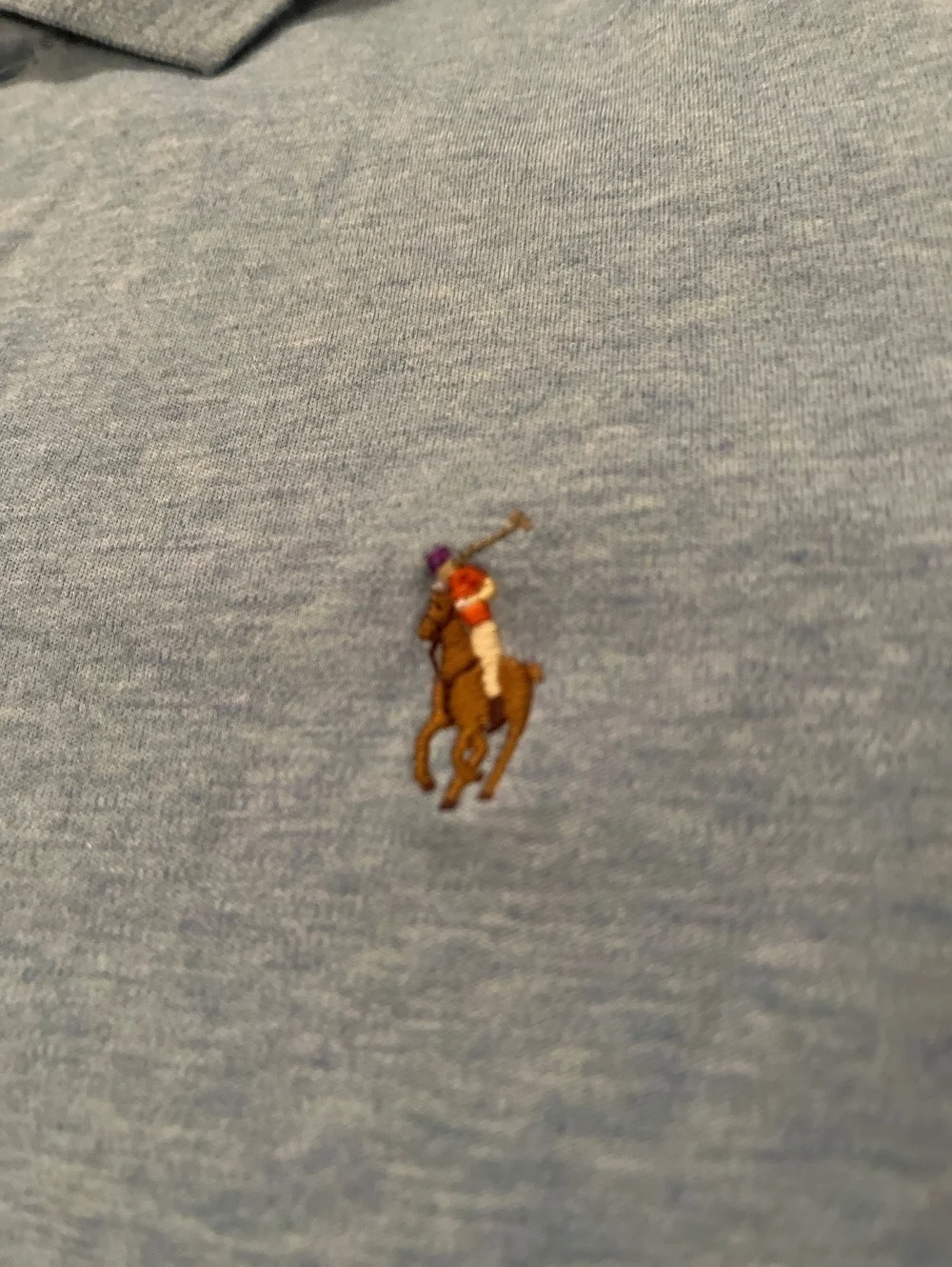 Polo Ralph Lauren Light Blue Custom Slim Fit Men's Polo Shirt XL